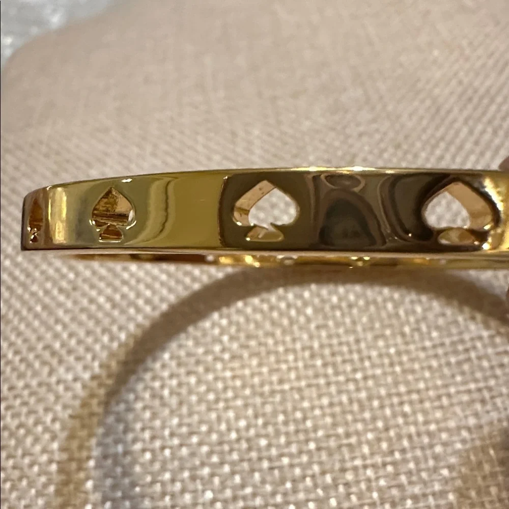 Kate Spade Gold Heart Bangle Bracelet - Picture 3 of 3